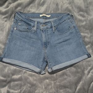 Levi's Denim Blue Women's Shorts-size 26